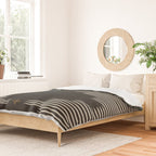 Southwestern Minimalist Black & White Duvet Cover Gallery Image 2