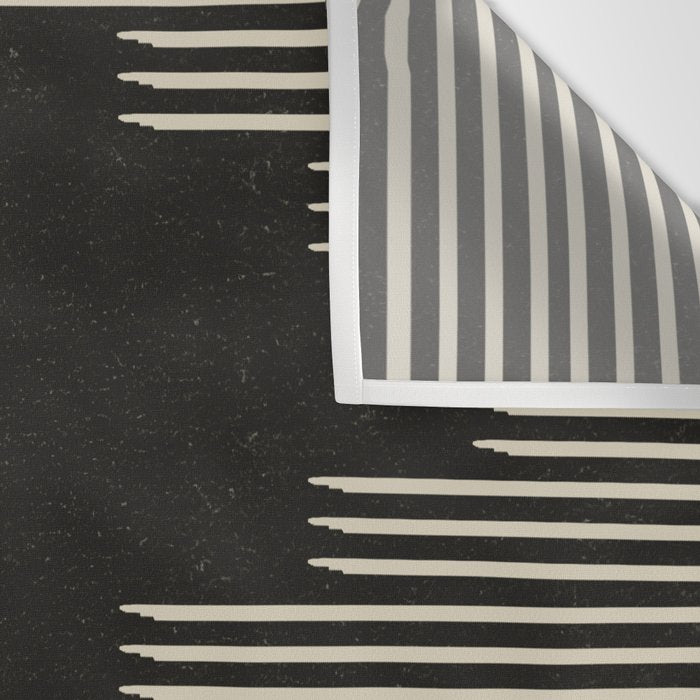 Southwestern Minimalist Black & White Wall Tapestry Gallery Image 3