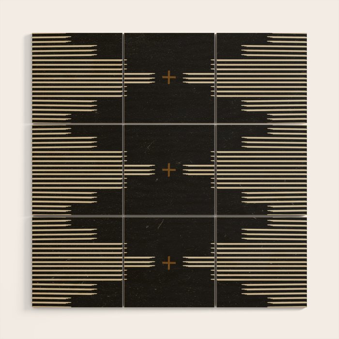 Southwestern Minimalist Black & White Wood Wall Art Gallery Image 1