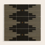 Southwestern Minimalist Black & White Wood Wall Art Gallery Image 1