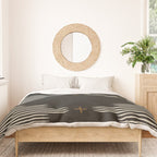 Southwestern Minimalist Black & White Duvet Cover Gallery Image 3