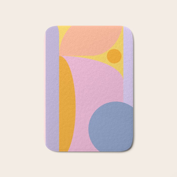 Pink and Lavender 01 Bath Mat Gallery Image 1