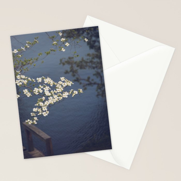 Dogwoods at the Lake x White Dogwoods in Bloom Photography Stationery Card Gallery Image 2