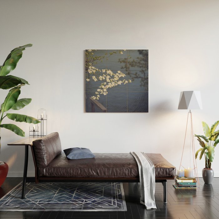 Dogwoods at the Lake x White Dogwoods in Bloom Photography Wood Wall Art Gallery Image 2