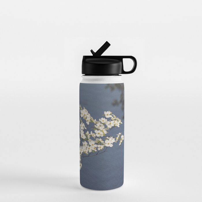 Dogwoods at the Lake x White Dogwoods in Bloom Photography Water Bottle Gallery Image 1