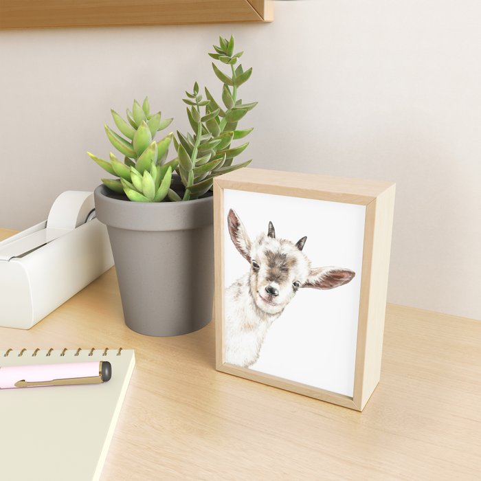 Oh My Sneaky Goat Mini Art Print Gallery Image 2