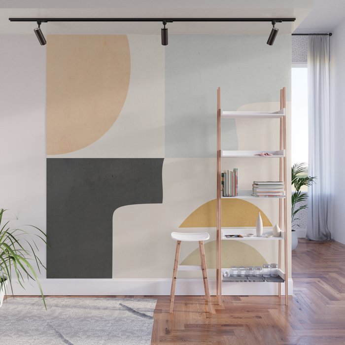 Modern Abstract Art 3 Wall Mural Gallery Image 1