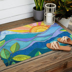 Sunset Through The Leaves Outdoor Rug Gallery Image 2