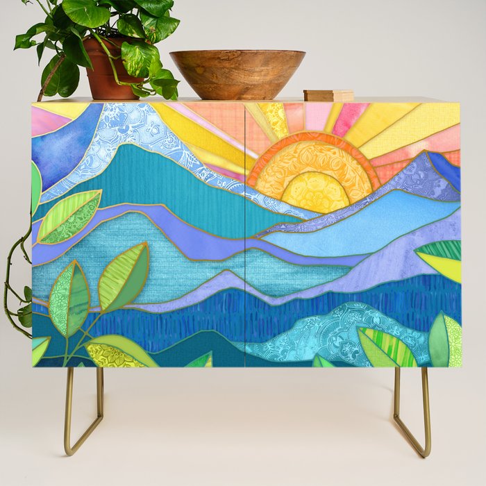 Sunset Through The Leaves Credenza Gallery Image 1
