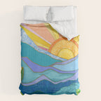 Sunset Through The Leaves Duvet Cover Gallery Image 6
