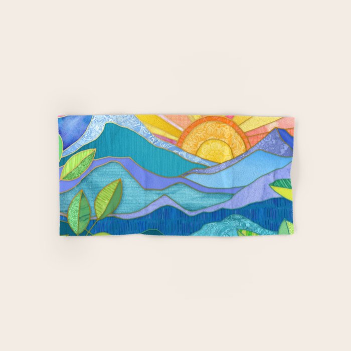 Sunset Through The Leaves Bath Towel Gallery Image 1