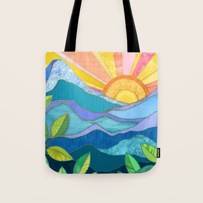 Sunset Through The Leaves Tote Bag Gallery Image 1