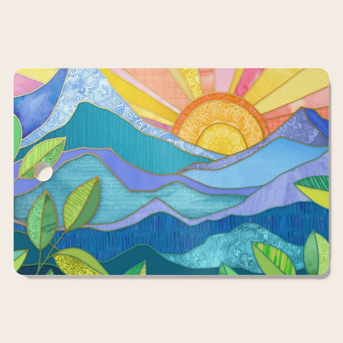 Sunset Through The Leaves Cutting Board Gallery Image 1
