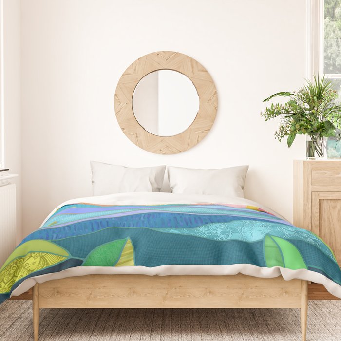 Sunset Through The Leaves Duvet Cover Gallery Image 3