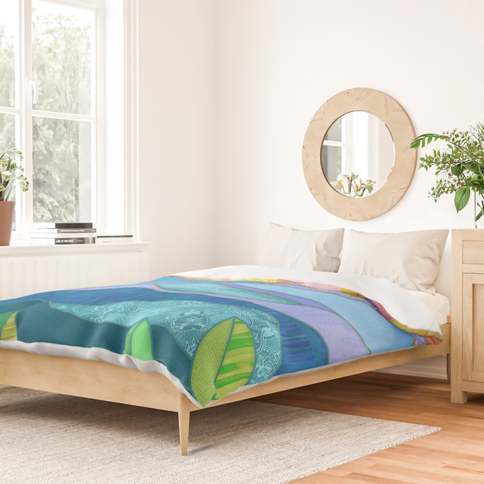 Sunset Through The Leaves Duvet Cover Gallery Image 2