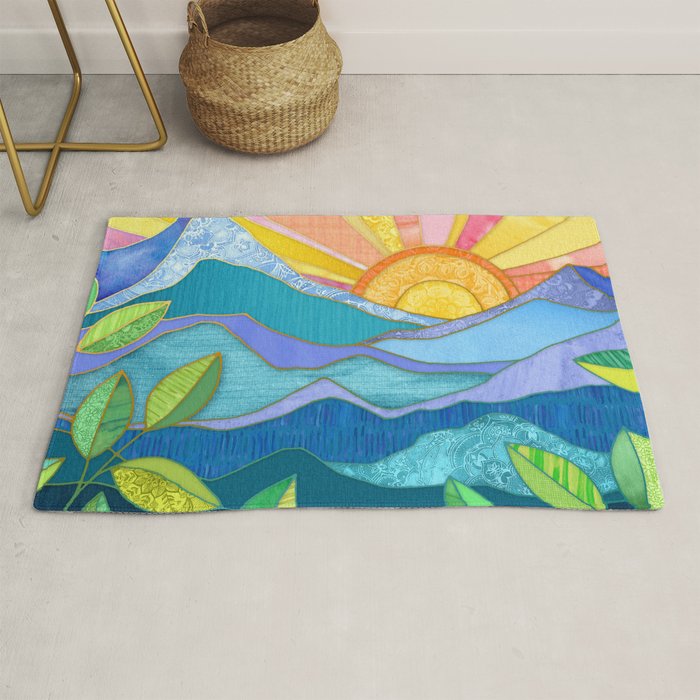 Sunset Through The Leaves Rug Gallery Image 1