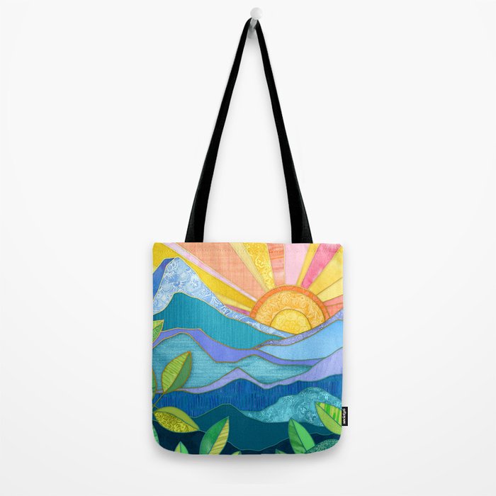 Sunset Through The Leaves Tote Bag Gallery Image 2