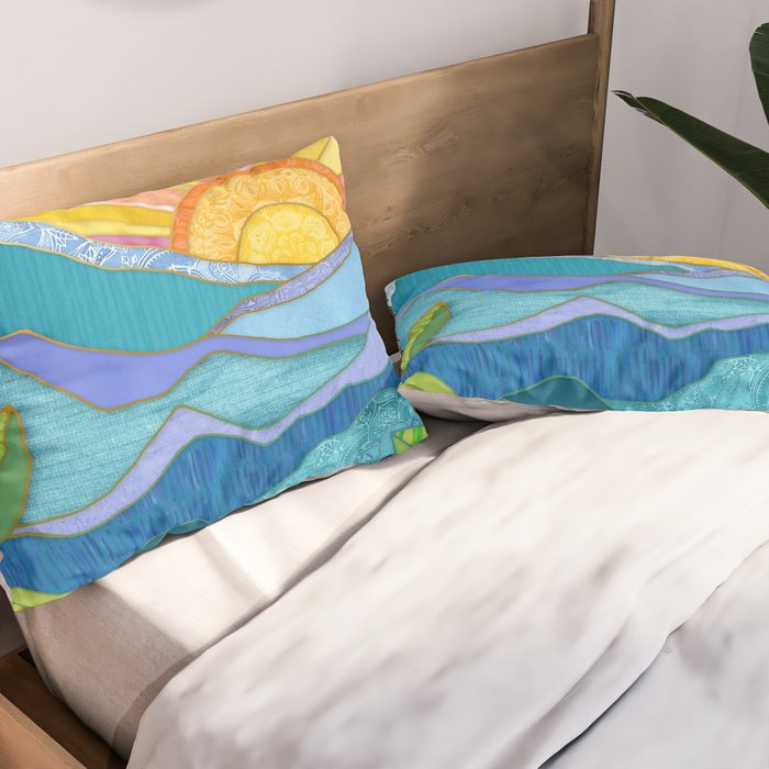 Sunset Through The Leaves Pillow Sham Gallery Image 2