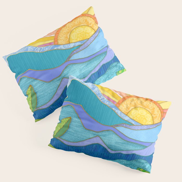 Sunset Through The Leaves Pillow Sham Gallery Image 1