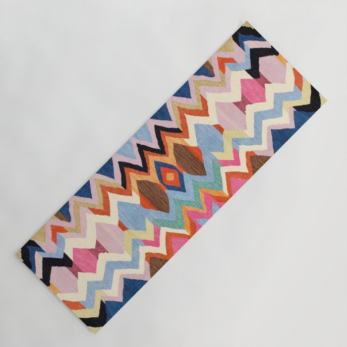 Colored Oriental  Berber Traditional Moroccan Artwork  Yoga Mat Gallery Image 1