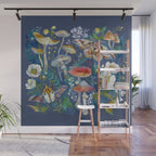 Goliath Beetle Mushroom Garden Wall Mural Gallery Image 1