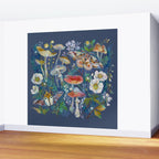 Goliath Beetle Mushroom Garden Wall Mural Gallery Image 2