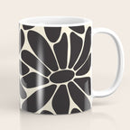 Big Daisy - Groovy Flower - Black & White Coffee Mug Gallery Image 1
