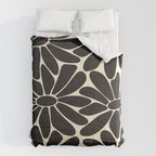 Big Daisy - Groovy Flower - Black & White Comforter Gallery Image 6