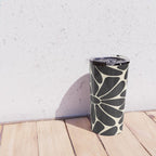 Big Daisy - Groovy Flower - Black & White Travel Mug Gallery Image 4