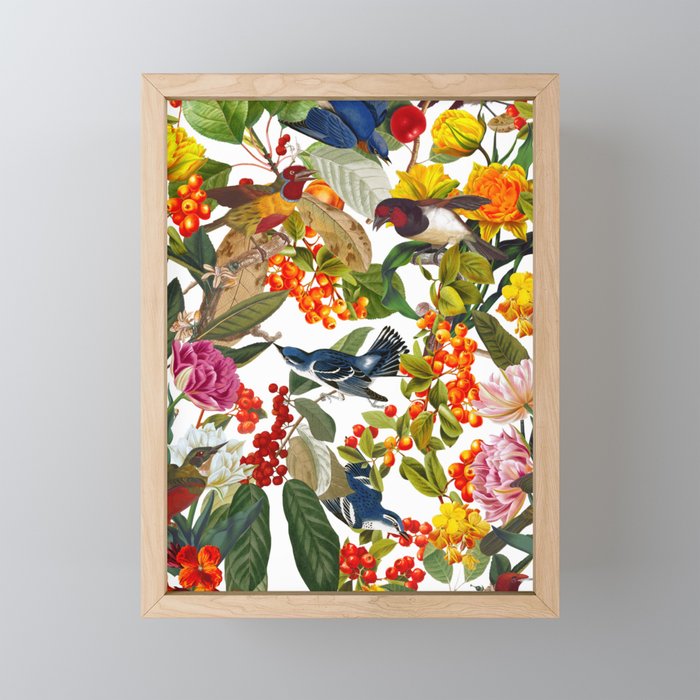 Floral and Birds XLVI Mini Art Print Gallery Image 1