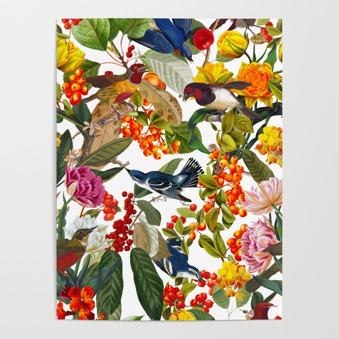 Floral and Birds XLVI Poster Gallery Image 4