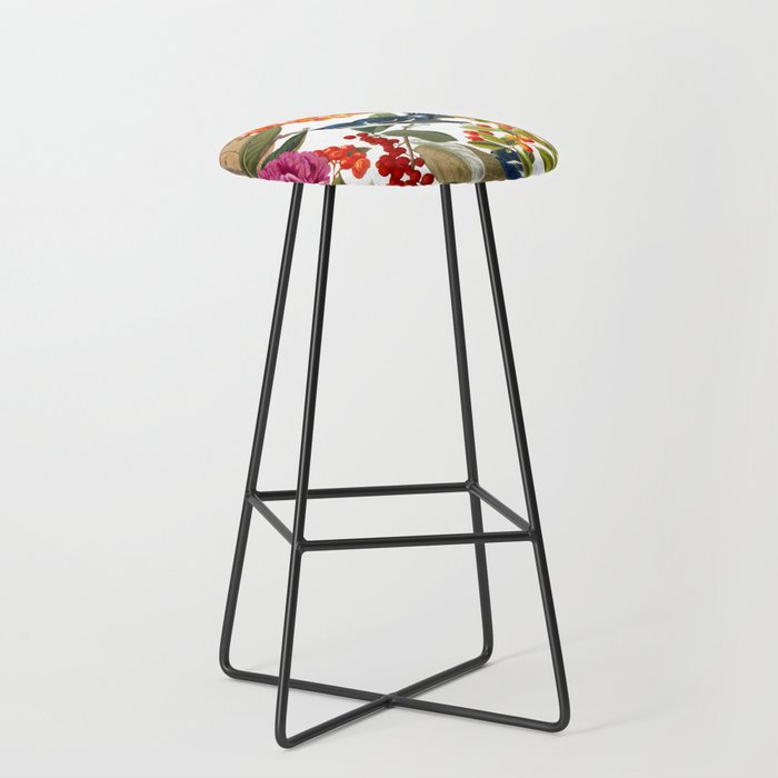 Floral and Birds XLVI Stool Gallery Image 1