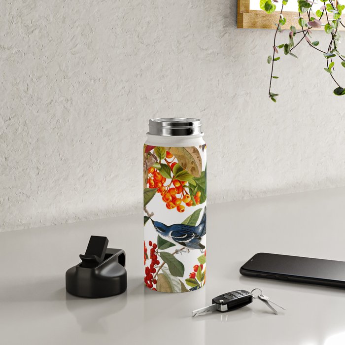 Floral and Birds XLVI Water Bottle Gallery Image 4