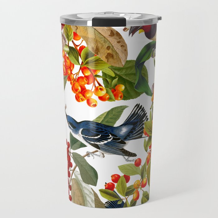Floral and Birds XLVI Travel Mug Gallery Image 1