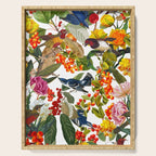 Floral and Birds XLVI Serving Tray Gallery Image 1