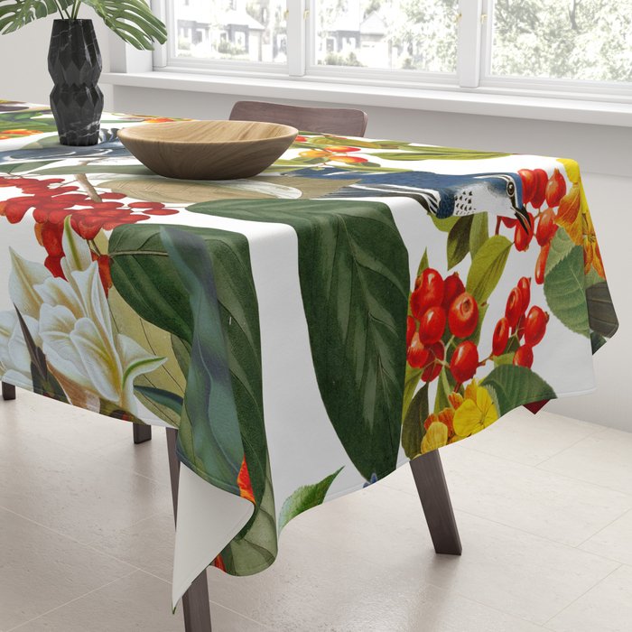 Floral and Birds XLVI Tablecloth Gallery Image 3
