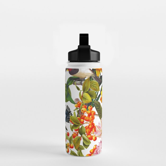 Floral and Birds XLVI Water Bottle Gallery Image 2
