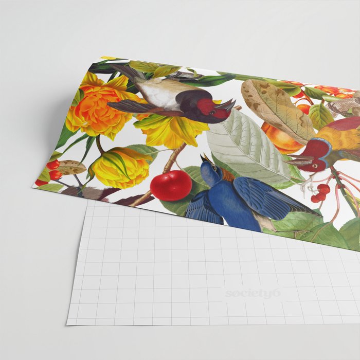 Floral and Birds XLVI Wrapping Paper Gallery Image 2