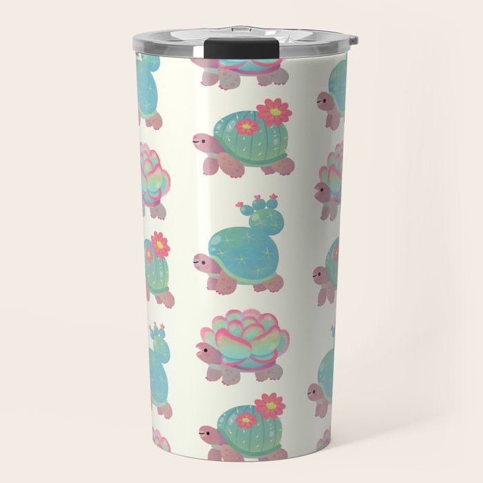 Cactus tortoise Travel Mug Gallery Image 1