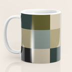 Bold Earthy Checks Pattern - Large IV Coffee Mug Gallery Image 3