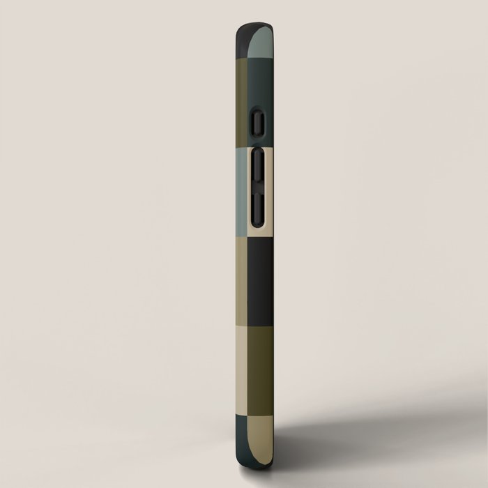 Bold Earthy Checks Pattern - Large IV iPhone Case Gallery Image 2