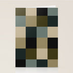 Bold Earthy Checks Pattern - Large IV Stationery Card Gallery Image 2
