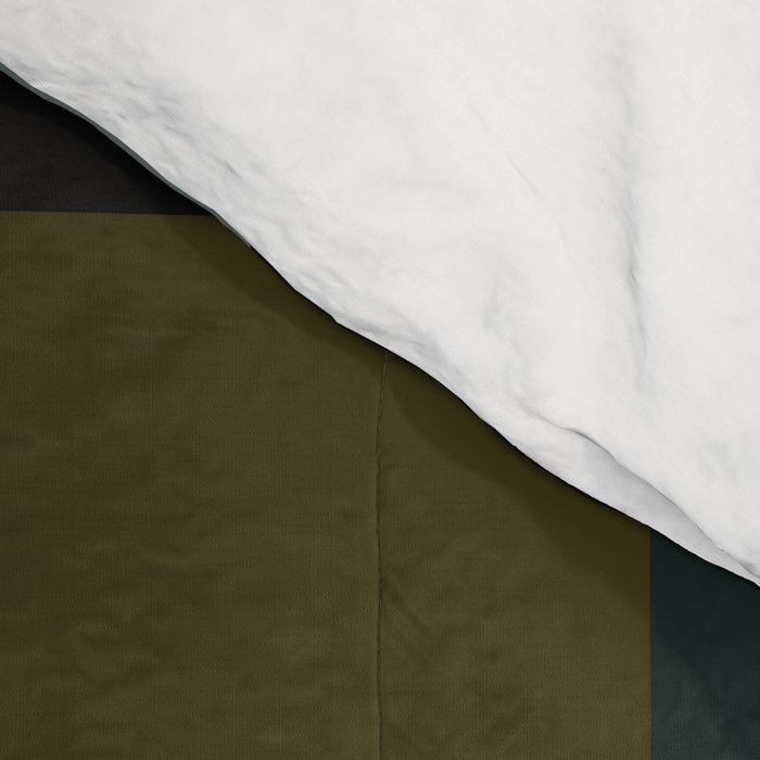 Bold Earthy Checks Pattern - Large IV Comforter Gallery Image 4