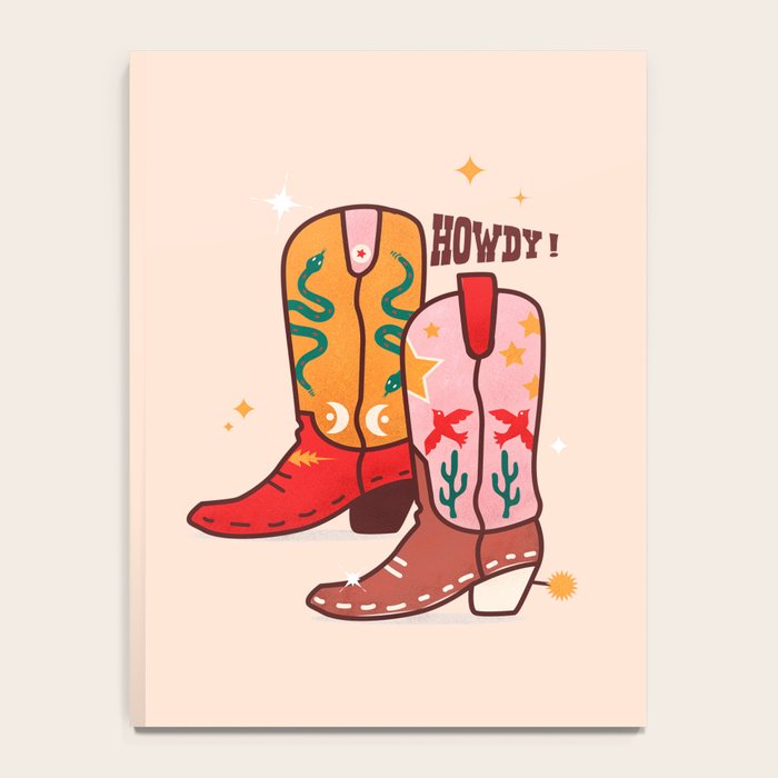 Howdy! Cowboy Boots Notebook Gallery Image 4