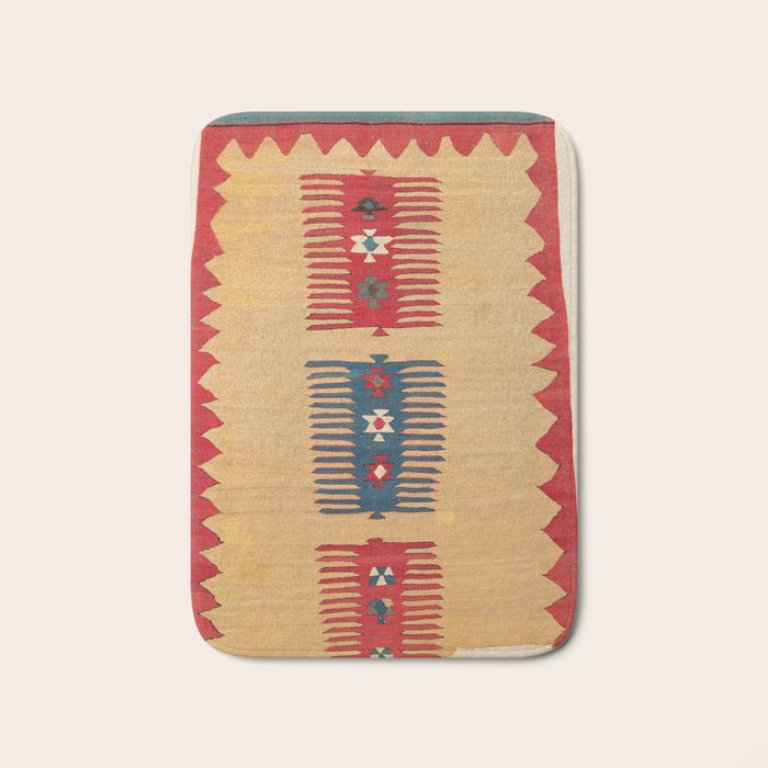 Parmakli Kütahya West Anatolian Kilim Print Bath Mat Gallery Image 1