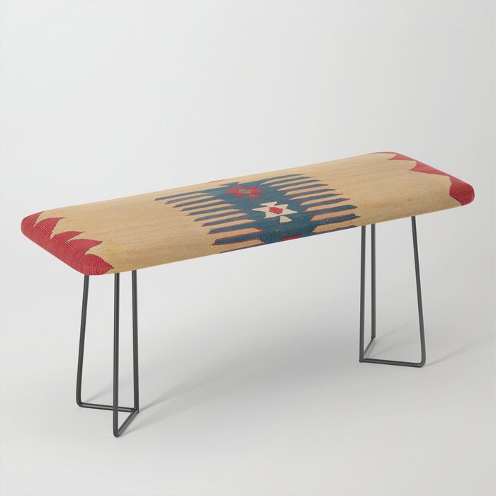 Parmakli Kütahya West Anatolian Kilim Print Bench Gallery Image 1