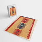 Parmakli Kütahya West Anatolian Kilim Print Jigsaw Puzzle Gallery Image 2