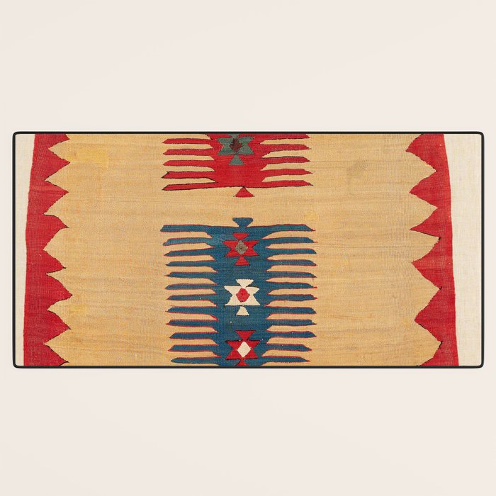 Parmakli Kütahya West Anatolian Kilim Print Desk Mat Gallery Image 3