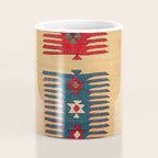 Parmakli Kütahya West Anatolian Kilim Print Coffee Mug Gallery Image 4