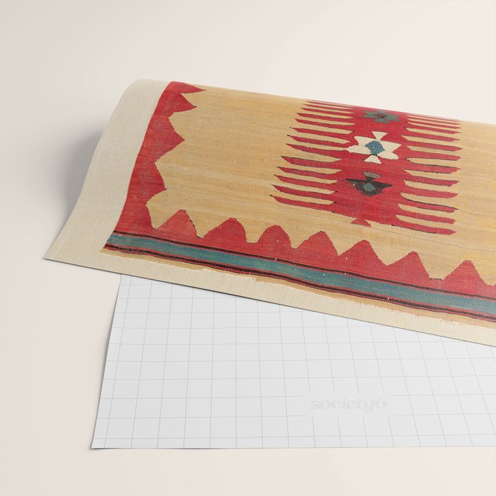 Parmakli Kütahya West Anatolian Kilim Print Wrapping Paper Gallery Image 2